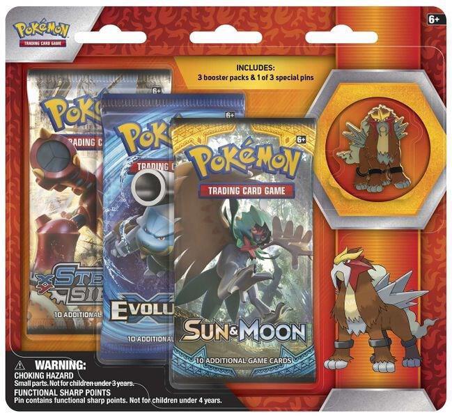 Legendary Beasts Collector Pin 3 Pack Blister [Entei]