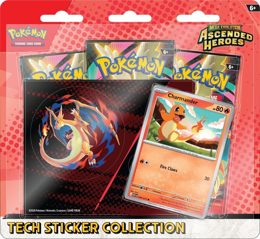 Mega Evolution: Ascended Heroes Tech Sticker Collection - Charmander