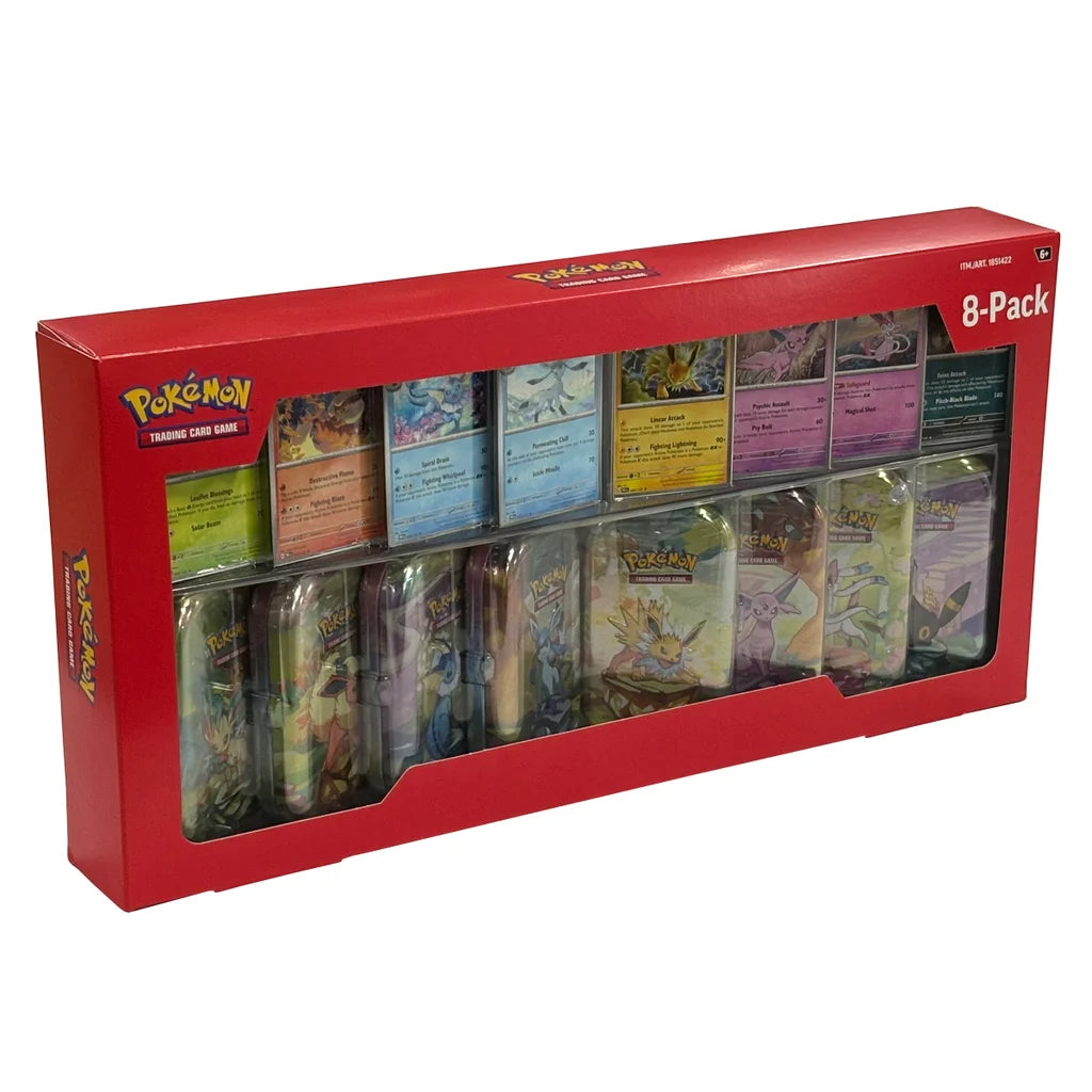 Scarlet & Violet: Prismatic Evolutions Mini Tins 8-Pack (Costco Exclusive)
