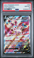 PSA 10 2021 POKEMON SWORD & SHIELD EVOLVING SKIES #184 FA/SYLVEON V EVOLVING SKIES