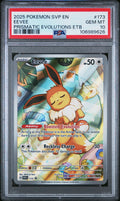 PSA 10 2025 POKEMON SVP EN-SV BLACK STAR PROMO #173 EEVEE PRISMATIC EVOLUTIONS ETB